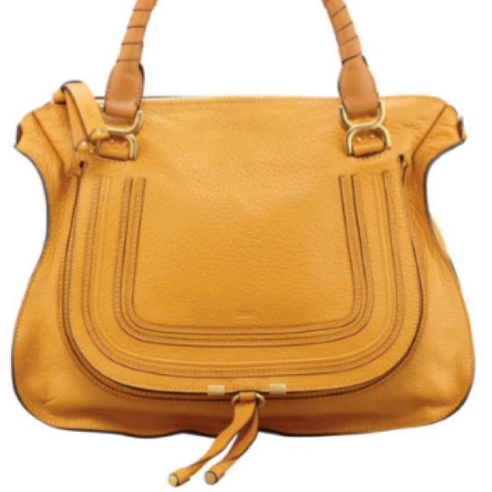 CHLOE - YELLOW CALFSKIN  MARCIE LARGE BAG